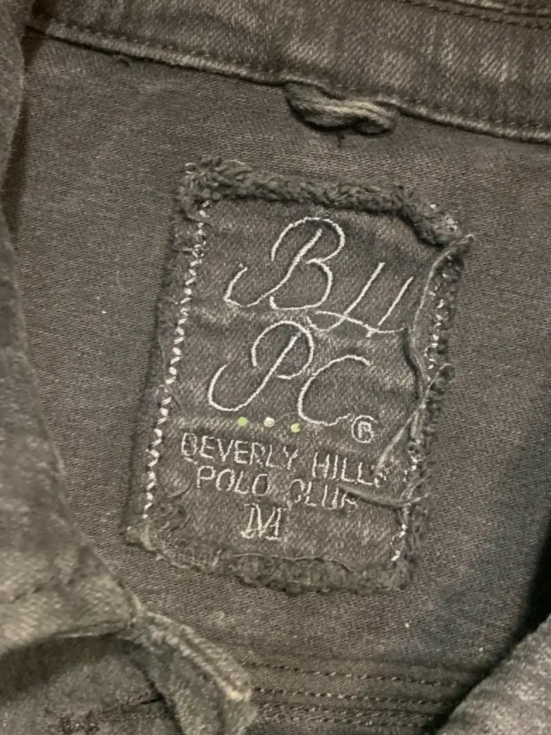 Chaqueta de mezclilla negra tiro corto Y2K douyin - 4