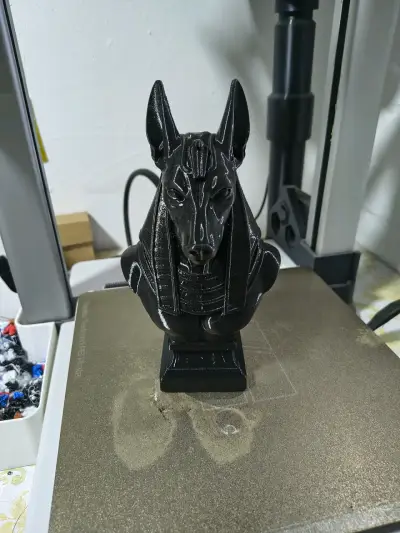 🖤 Anubis – Guardián del InframundoBusto Decorativo - miniatura 2