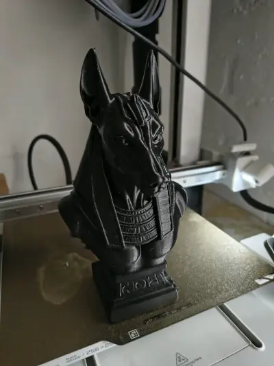 🖤 Anubis – Guardián del InframundoBusto Decorativo - miniatura 3