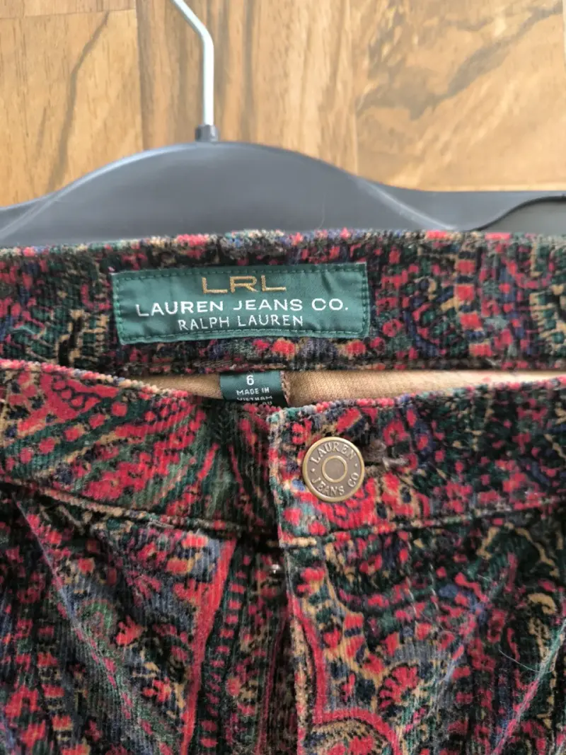 Pantalones de cotele con estampado paisley - 3