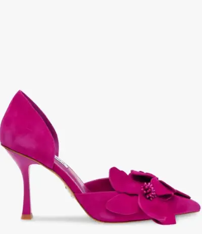 Zapatos de tacón fucsia con flor Steve Madden - miniatura 1