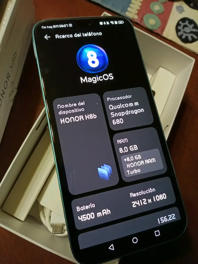 Celular Honor X8b con Cámara 108MP Verde - 3
