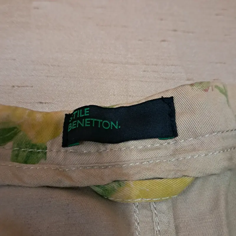 Chaqueta de mujer con estampado flora Benetton l - 5
