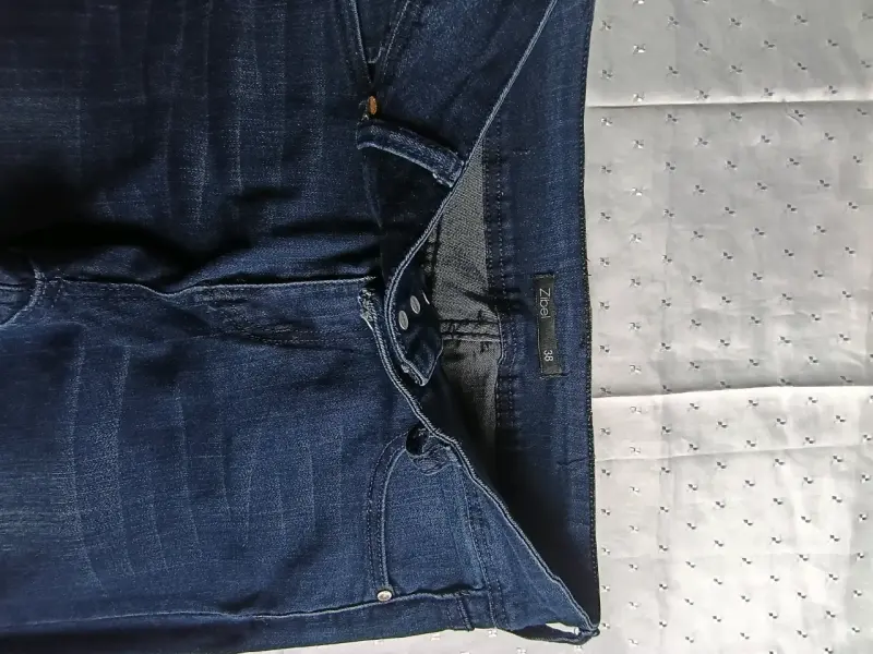 Jeans azul oscuro para mujer talla 38 - 1