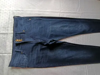 Jeans azul oscuro para mujer talla 38 - miniatura 2
