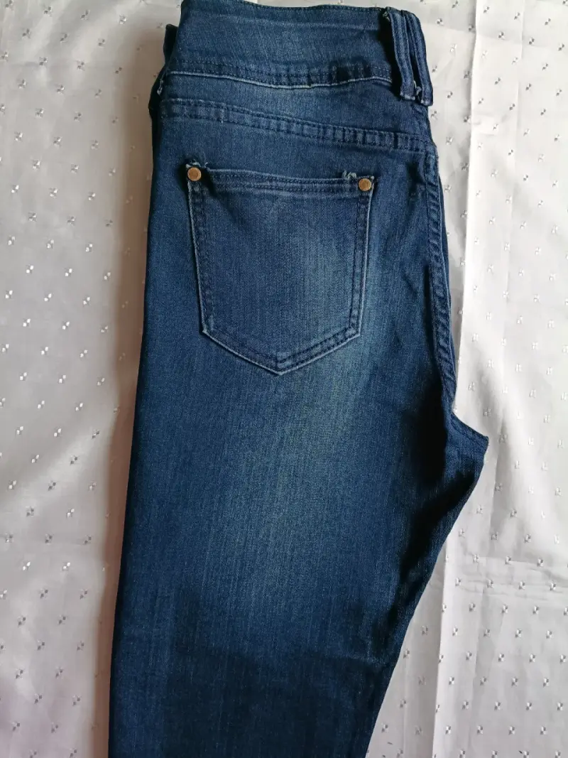Jeans azul oscuro para mujer talla 38 - 4