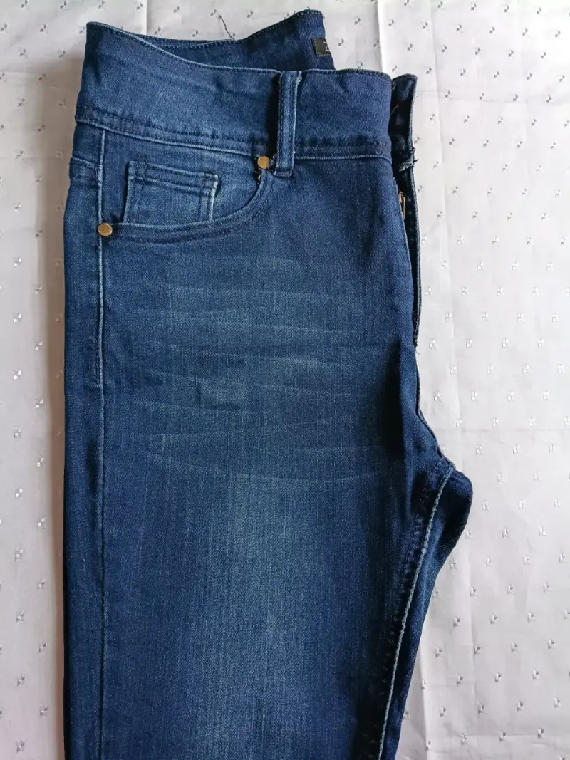 Jeans azul oscuro para mujer talla 38 - 5