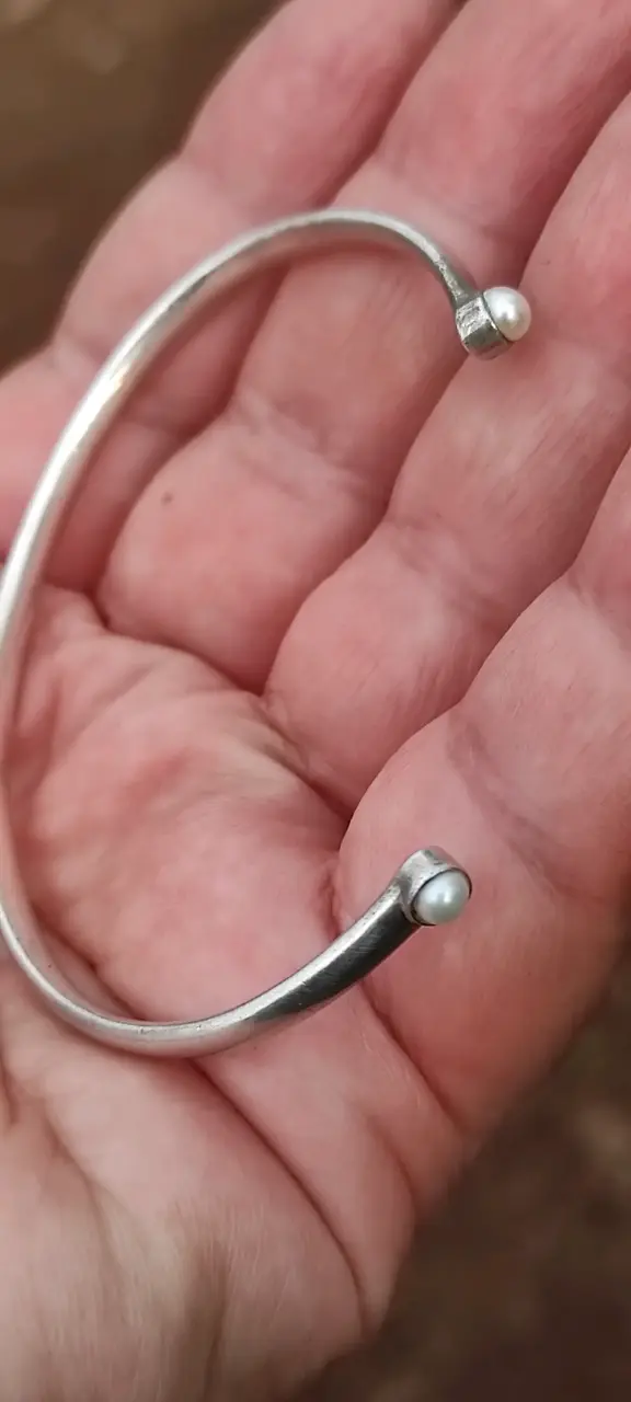 Pulsera de plata Tous abierta elegante - 2