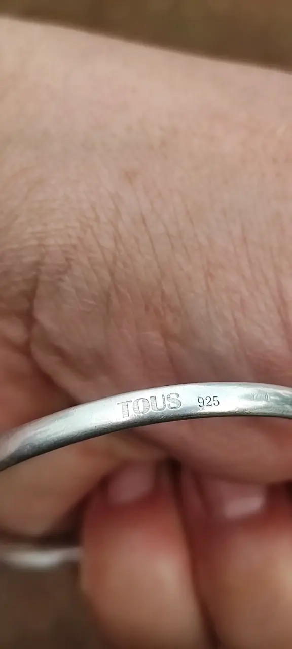 Pulsera de plata Tous abierta elegante - 3