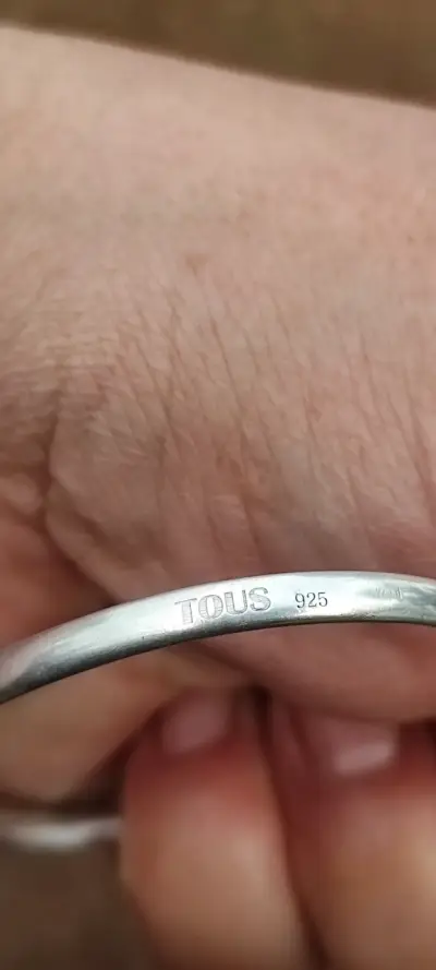 Pulsera de plata Tous abierta elegante - miniatura 3