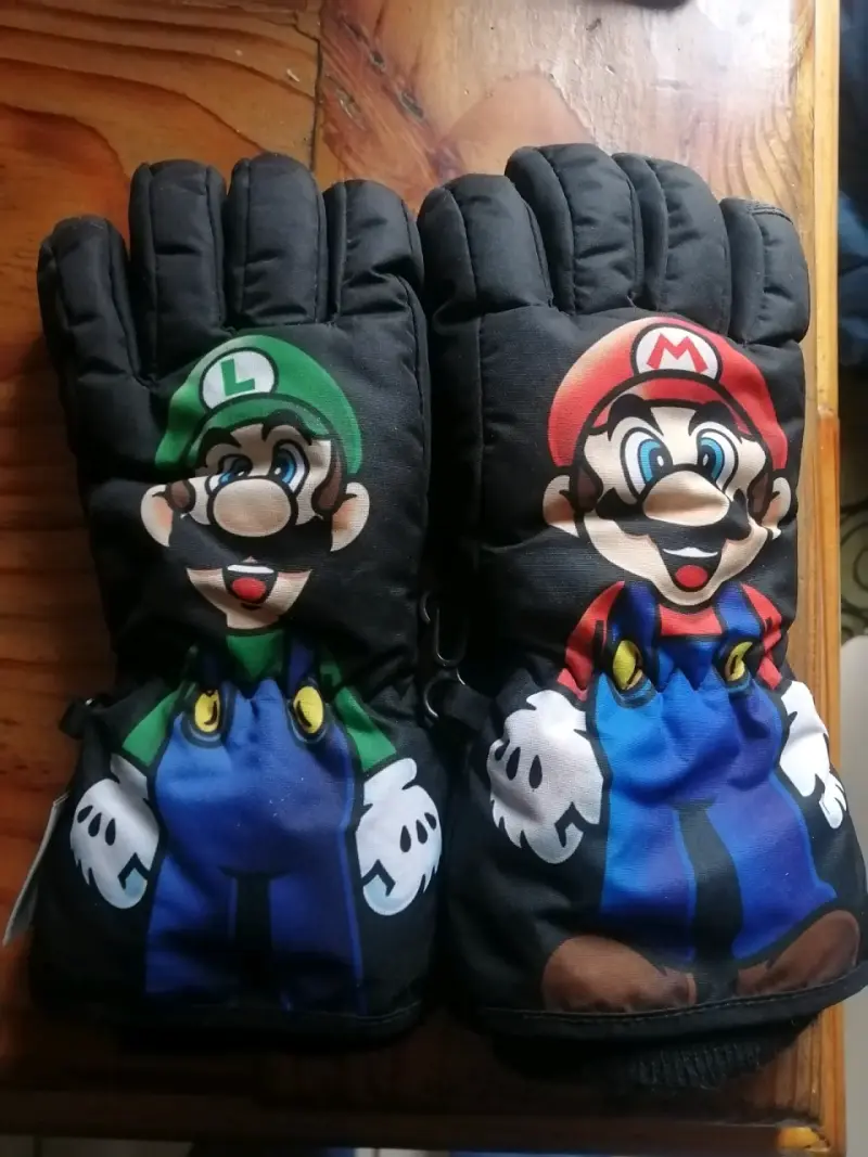 Guantes de invierno Mario y Luigi para niños