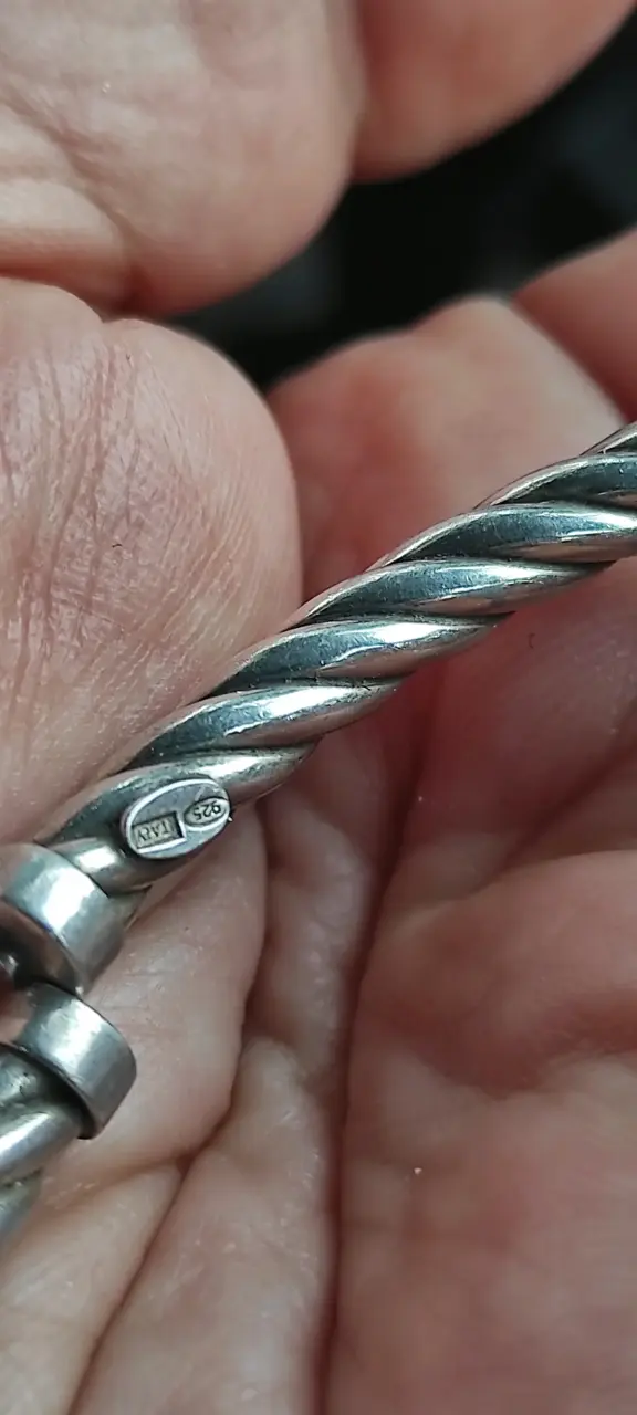 Pulsera de plata trenzada elegante - 2