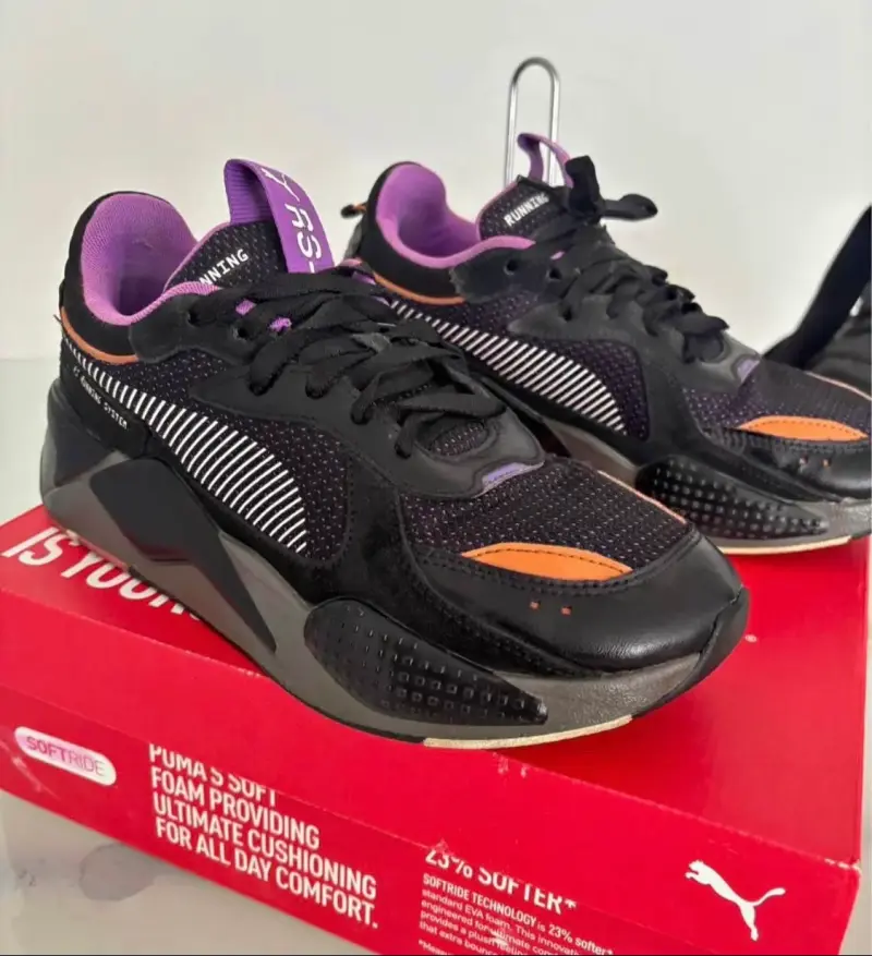 Zapatillas deportivas Puma RS-Fast negras y naranjas