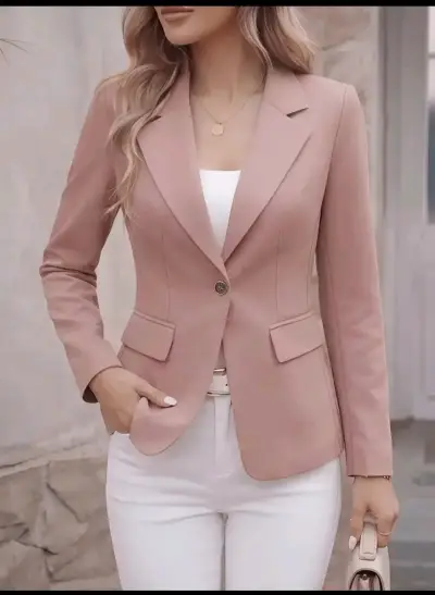 Blazer de mujer en color rosa Nuevo - miniatura 1