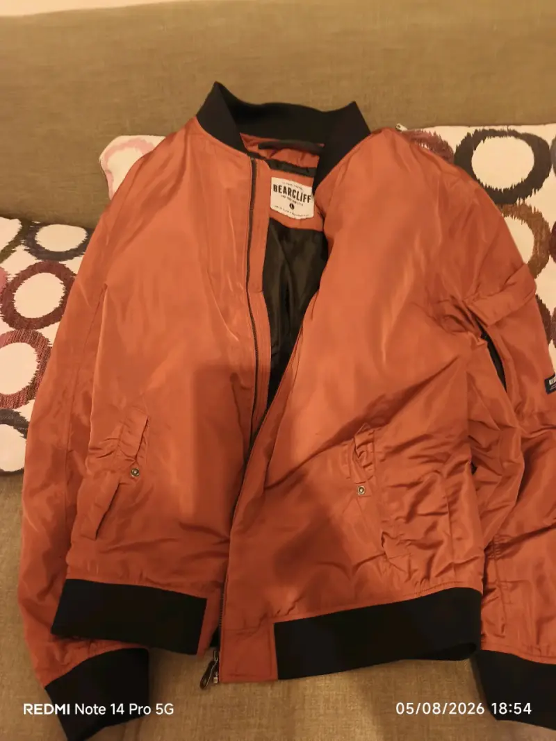 Chaqueta bomber naranja Bearcliff para hombre