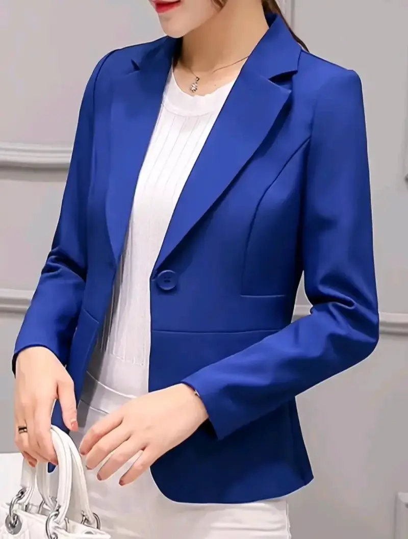 Blazer azul para mujer elegante Nuevo - 1