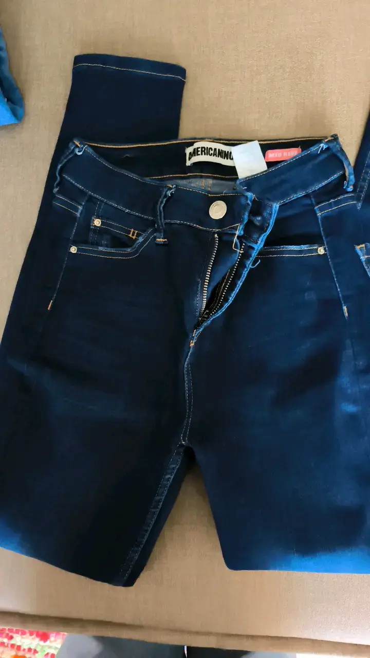 Jeans azul oscuro Americano para mujer - 2