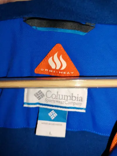 Chaqueta impermeable azul Columbia Omni-Heat - miniatura 2