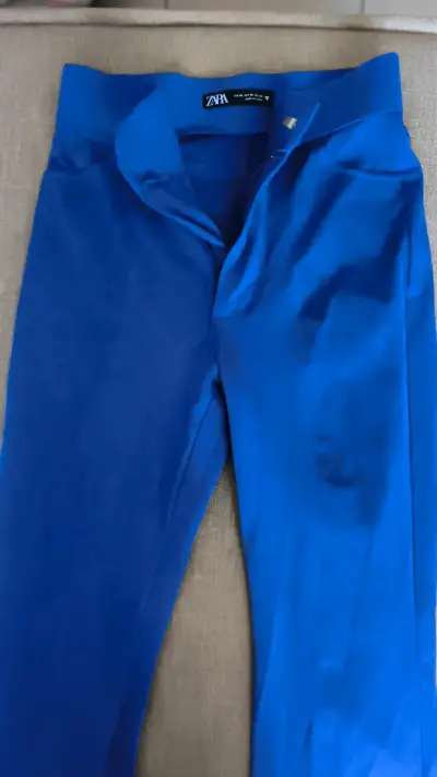 Pantalones azules de mujer Zara - miniatura 1