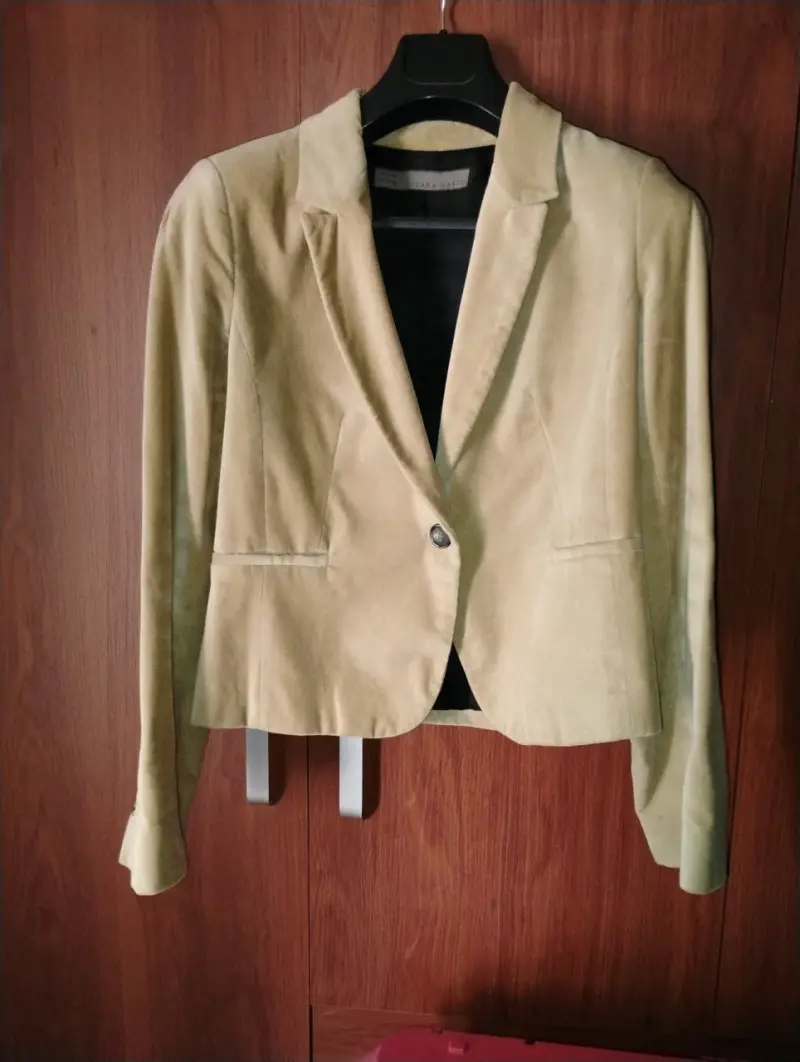 Blazer Beige Mujer Zara Basic