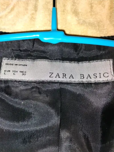Blazer Beige Mujer Zara Basic - miniatura 2
