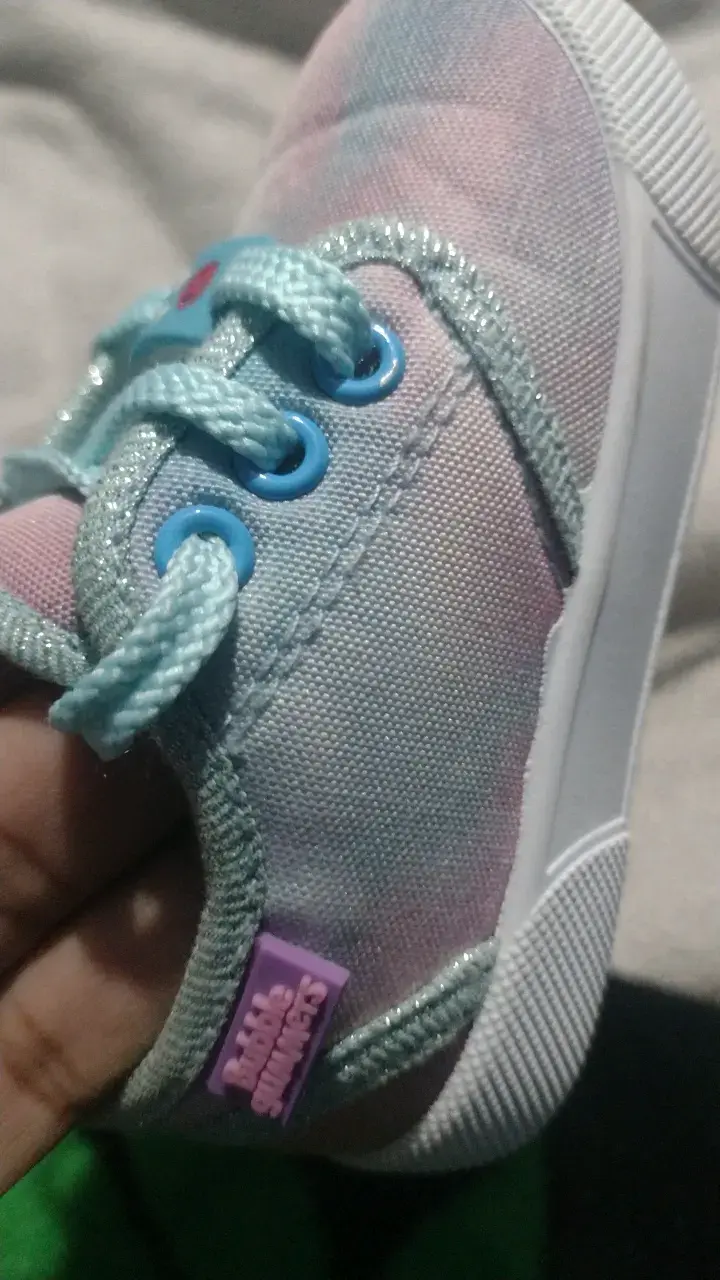 Zapatillas de bebé color pastel con cordones - 2