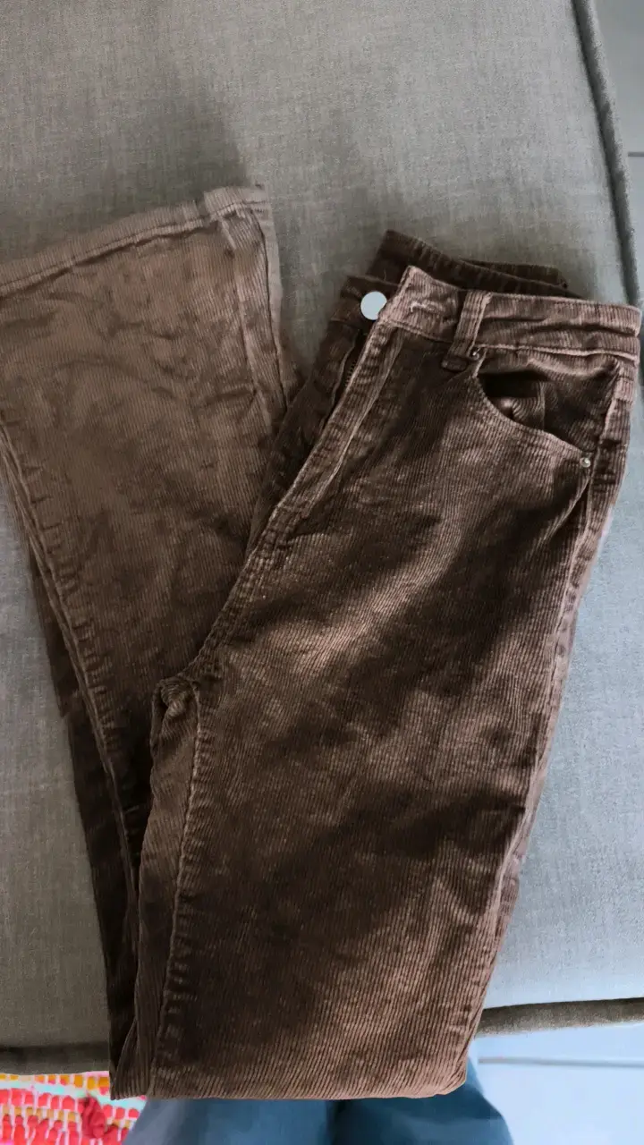 Pantalones de pana marrón para hombre - 2
