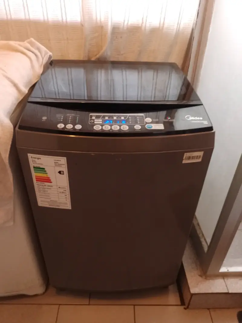 Lavadora Midea 16kg con tapa de vidrio templado - 1