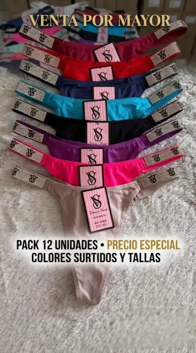 Pack de 12 tangas de colores surtidos - miniatura 1