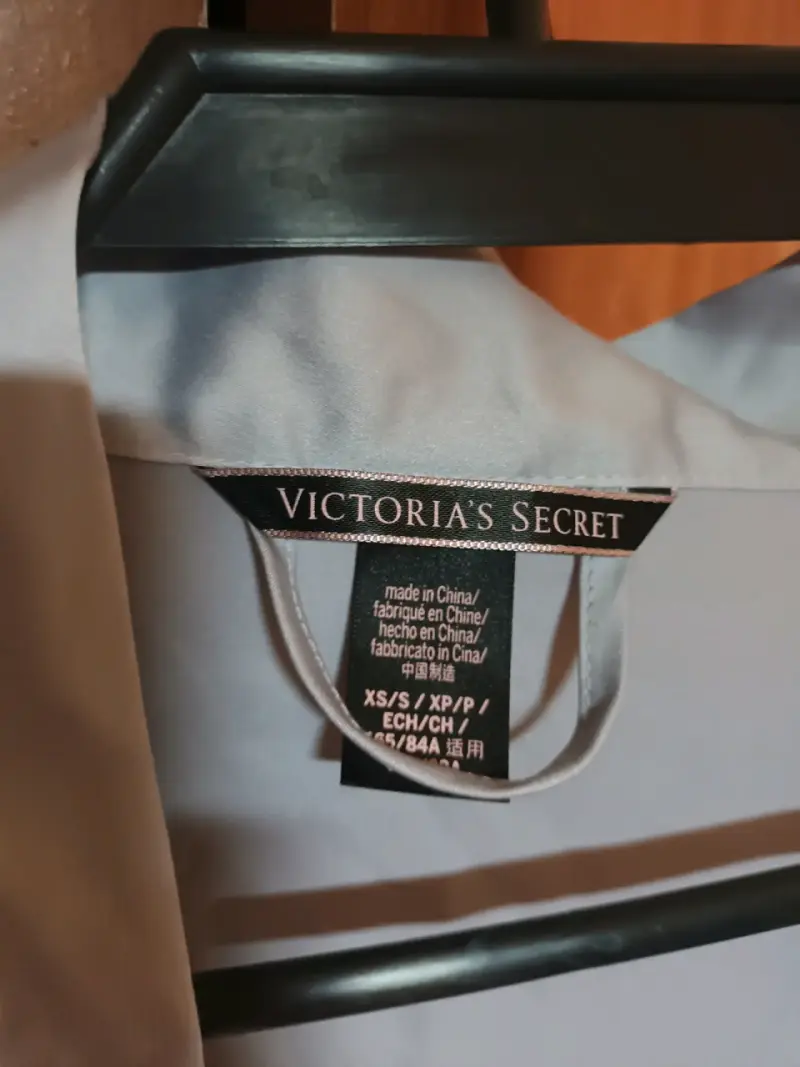 Bata de satén gris Victoria's Secret - 3