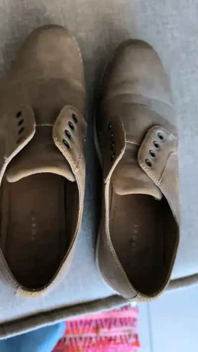 Zapatos casuales marrones para hombre - miniatura 1