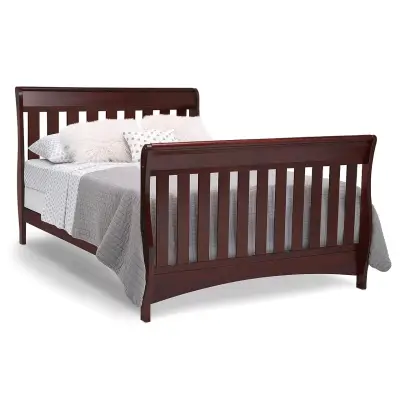 Cuna convertible de madera color caoba - miniatura 3