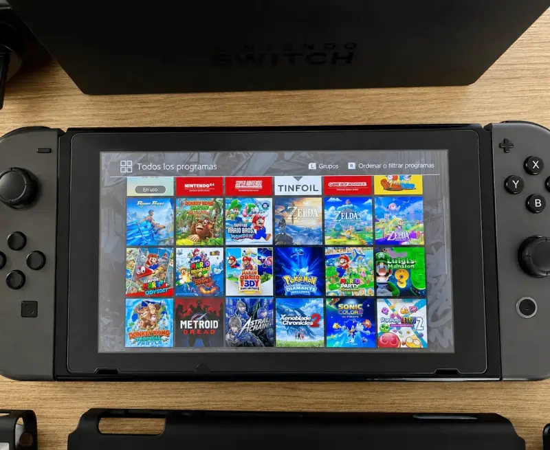 Nintendo Switch Magia- Grey 128gb +30 Juegos Y App - 5