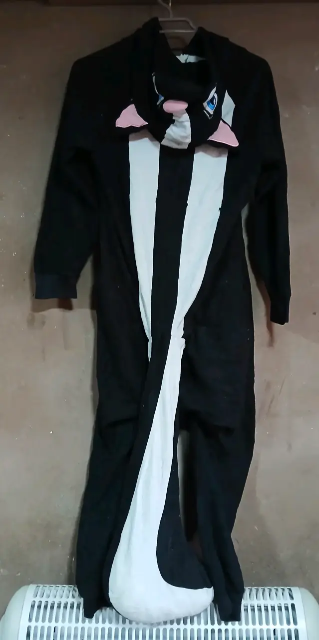 Disfraz de zorrillo talla 10-12 años con capucha - 2