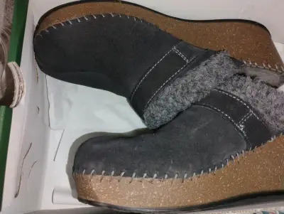 Zuecos de invierno grises con forro de lana RKF Celtigar - miniatura 1