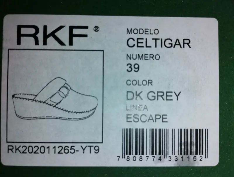 Zuecos de invierno grises con forro de lana RKF Celtigar - 3
