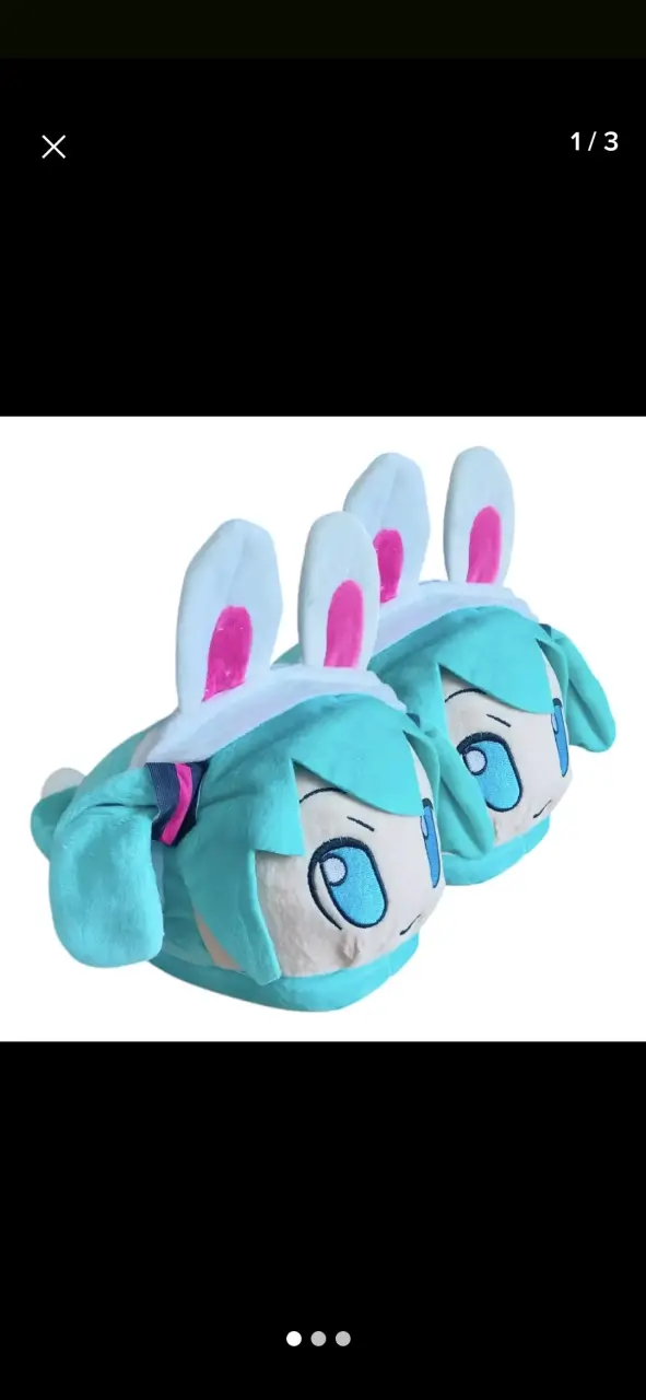 Pantuflas anime Miku - 2