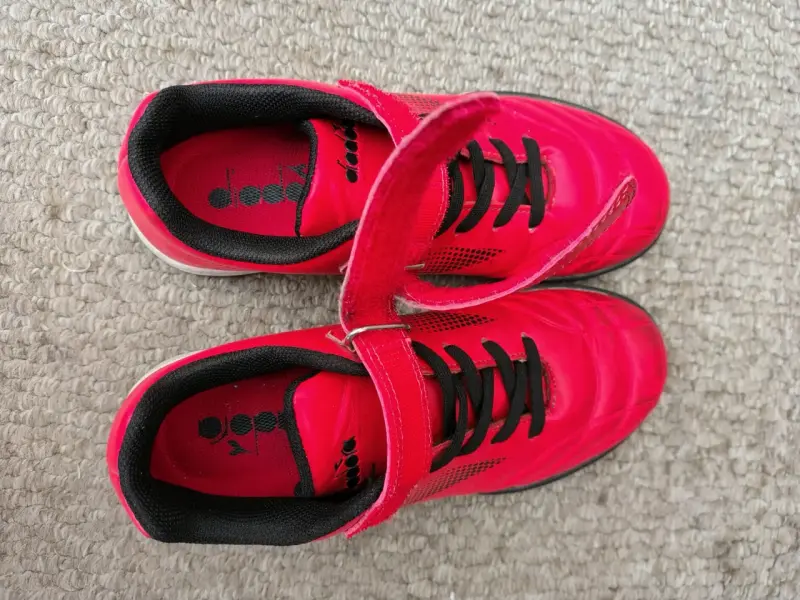 Zapatillas de fútbol para niños Diadora rojas - 3