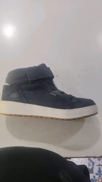 Zapatillas altas de gamuza azul para hombre - miniatura 1