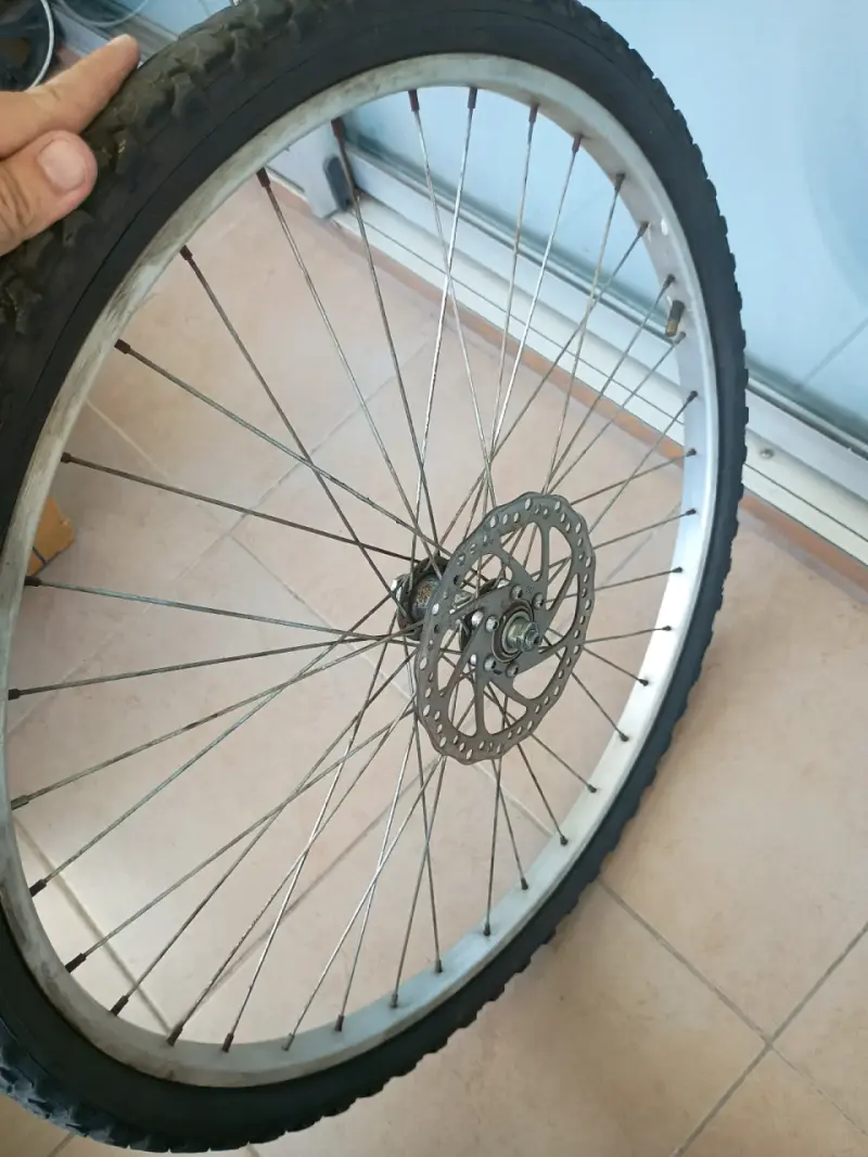 Rueda trasera de bicicleta