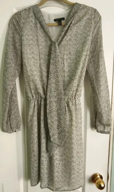 Vestido estampado de manga larga Mango - miniatura 1