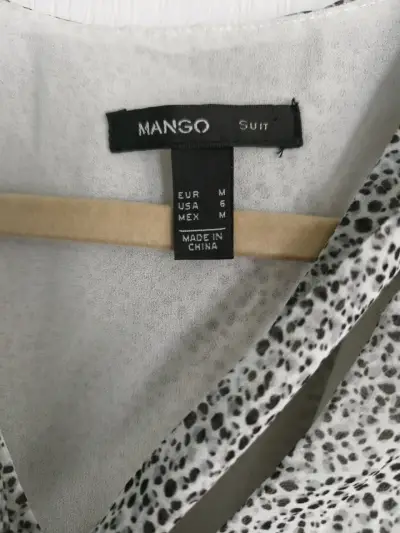 Vestido estampado de manga larga Mango - miniatura 2