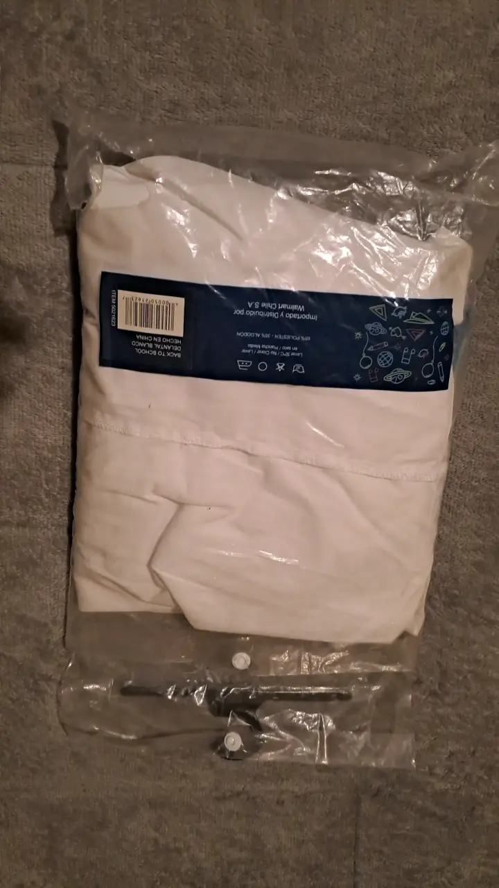 Camisa blanca talla L Delantal nueva - 2