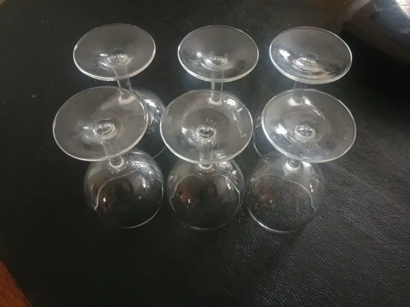 Set de 6 copas de vino de vidrio - 2