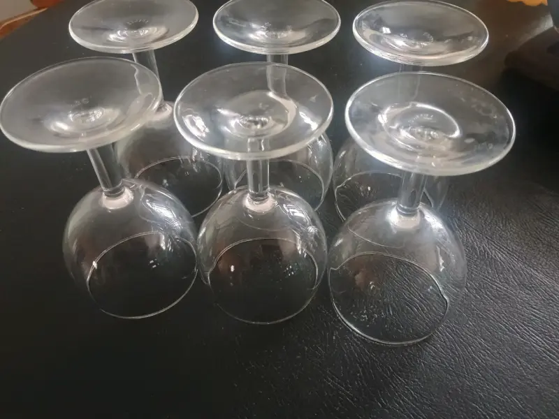 Set de 6 copas de vino de vidrio - 3