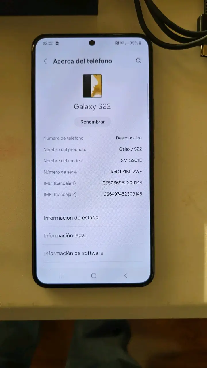 Samsung Galaxy S22 en buen estado - 1