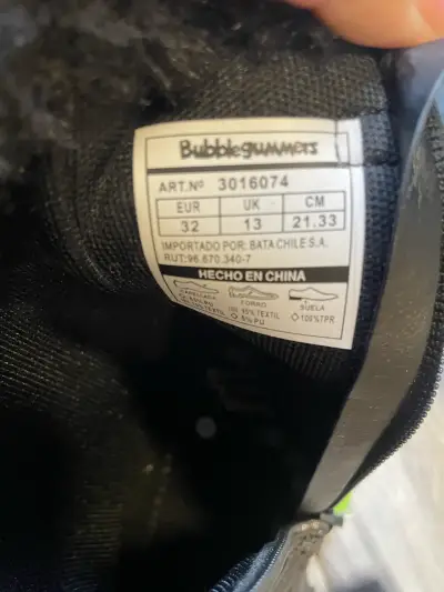 Botas de invierno negras para niños Bubblegummers - miniatura 2