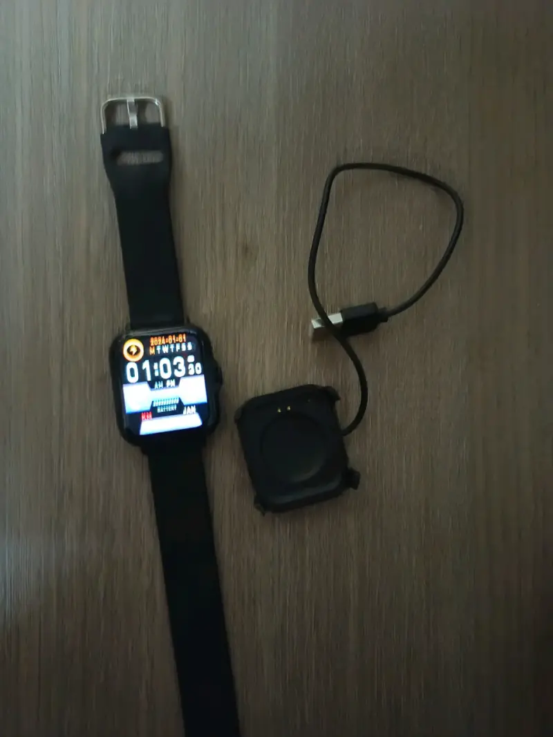 Reloj inteligente con pantalla táctil y cargador - 3