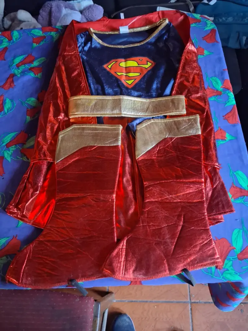 Disfraz de Superhéroe para Niña con Capa y Cinturón - 1