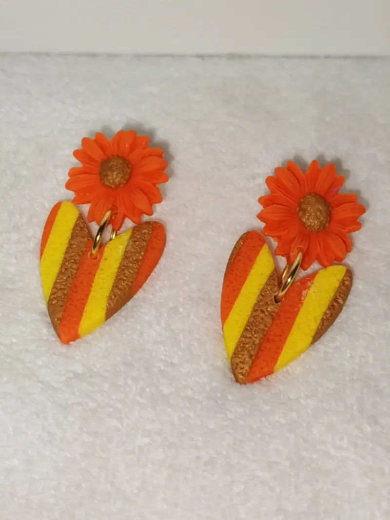 Set de aros artesanales en Arcilla Polimérica - 3